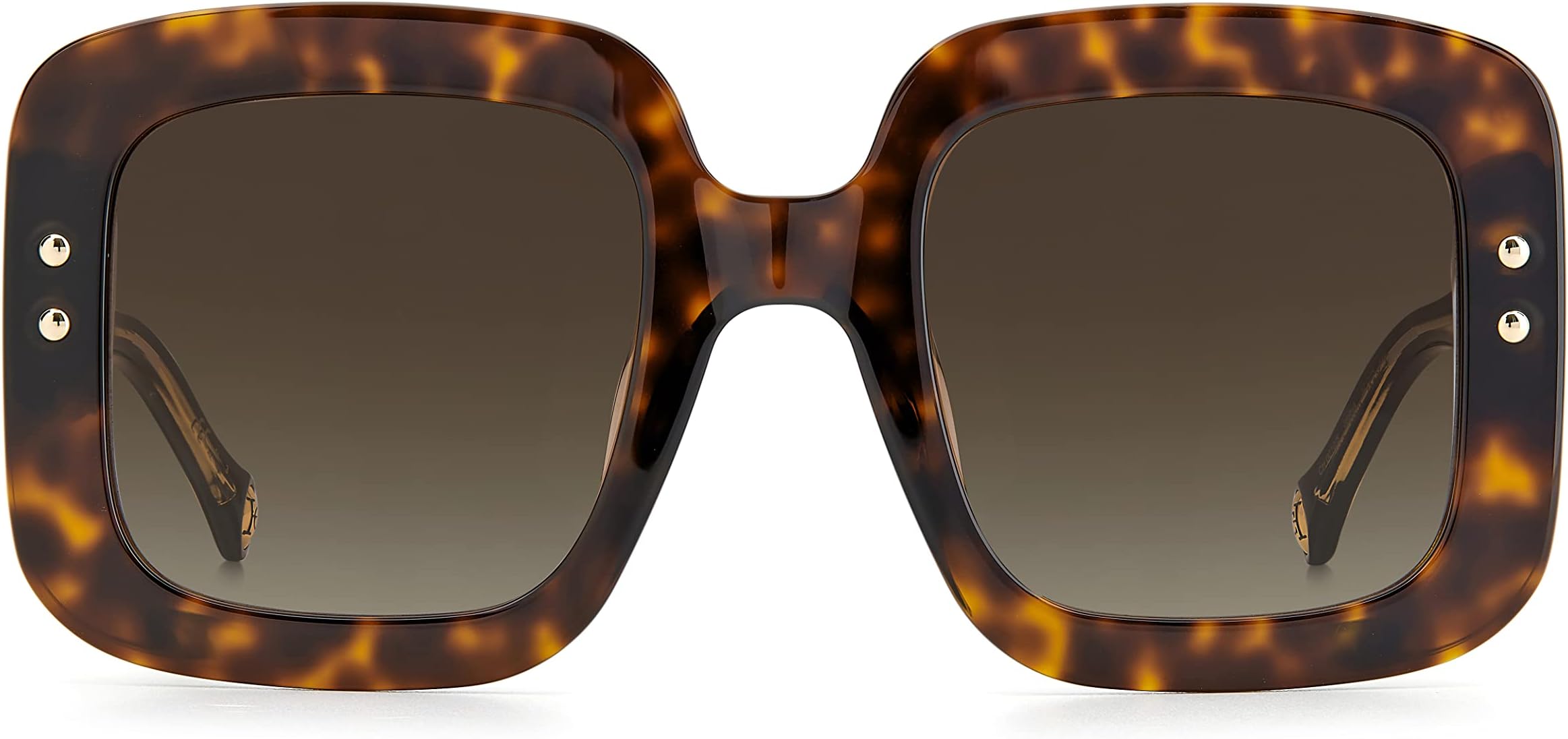 Carolina HerreraBrown Shaded Lens Square Sunglass Full-Rim Havana Frame - 20497408652Ha