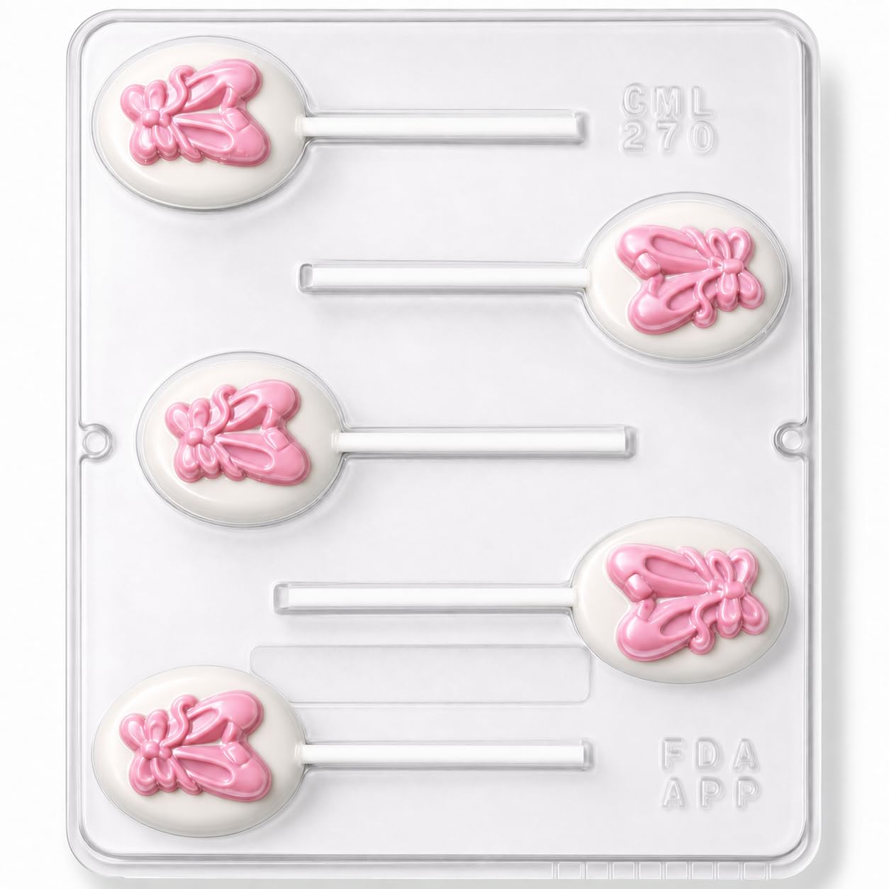 Ballet Slippers Ballerina Lollipop Chocolate Candy Mold 270-image-0