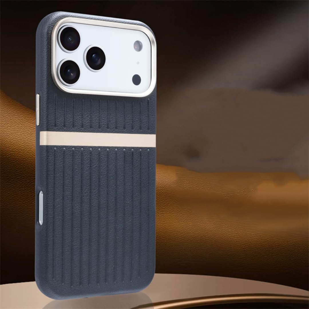 Étui en Cuir magnétique pour iPhone 15 avec Chargement sans Fil et Coque élégante (pour iPhone 15/Noir)