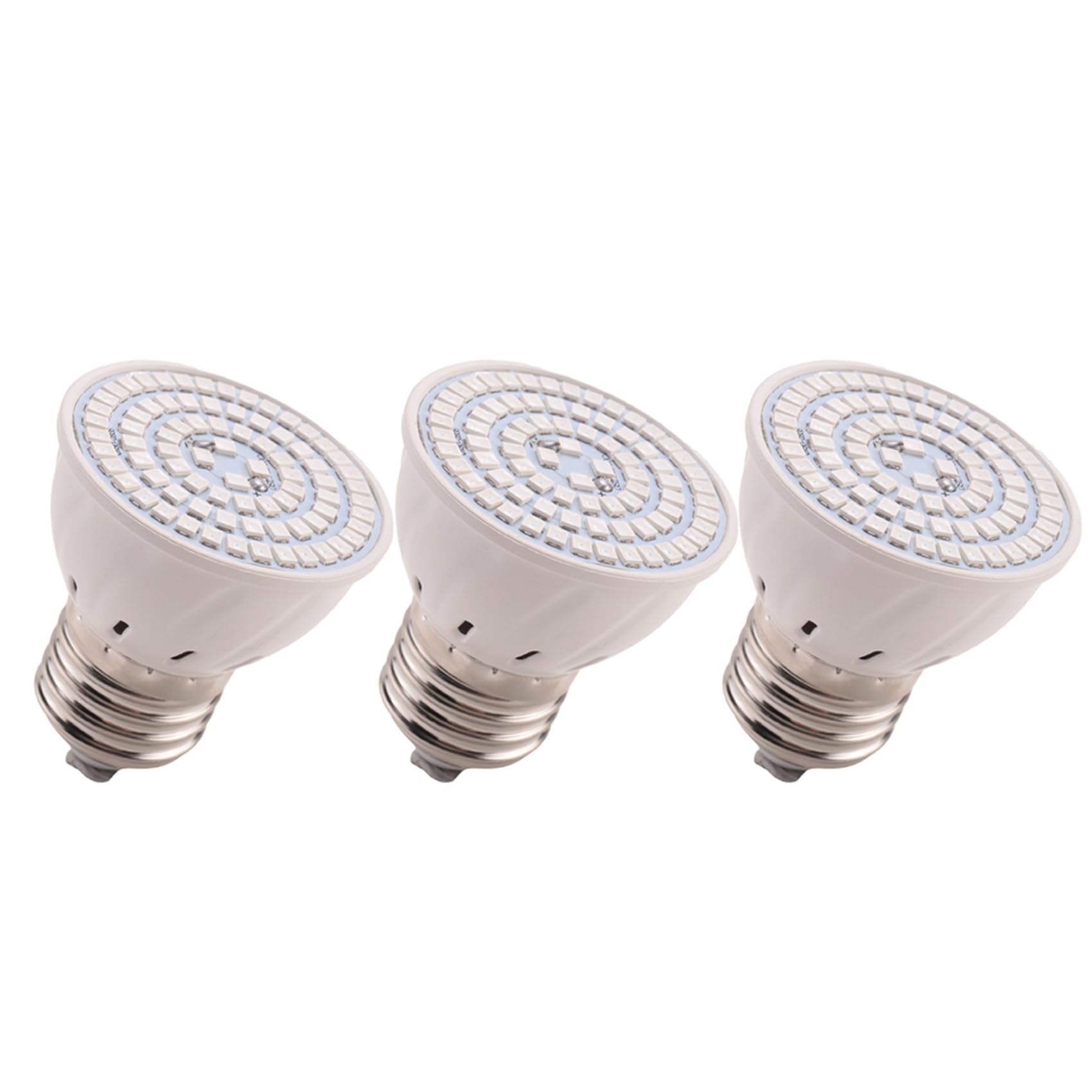 Hndhbfgrt 3X E27 80 LEDs Plant Grow Lamp LED Full Spectrum Growth Light Bulbs Seedling Flower Phyto Lamp for Hydroponic Plants
