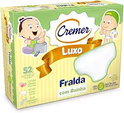 Cremer Fralda Luxo Com Bainha Pc Com 5 Unidades (Embalagem Pode Variar)