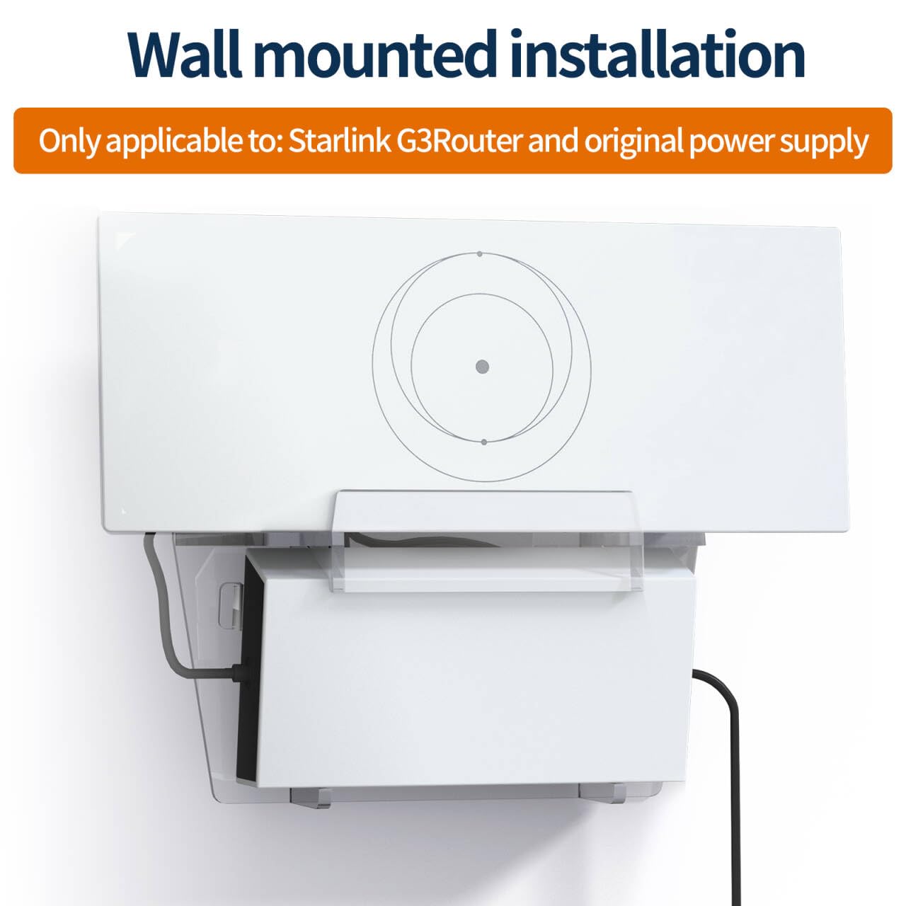XinGeeek Wall Mount Bracket for Starlink Gen 3,Space Saving Router Mount Holder for Starlink Gen 3