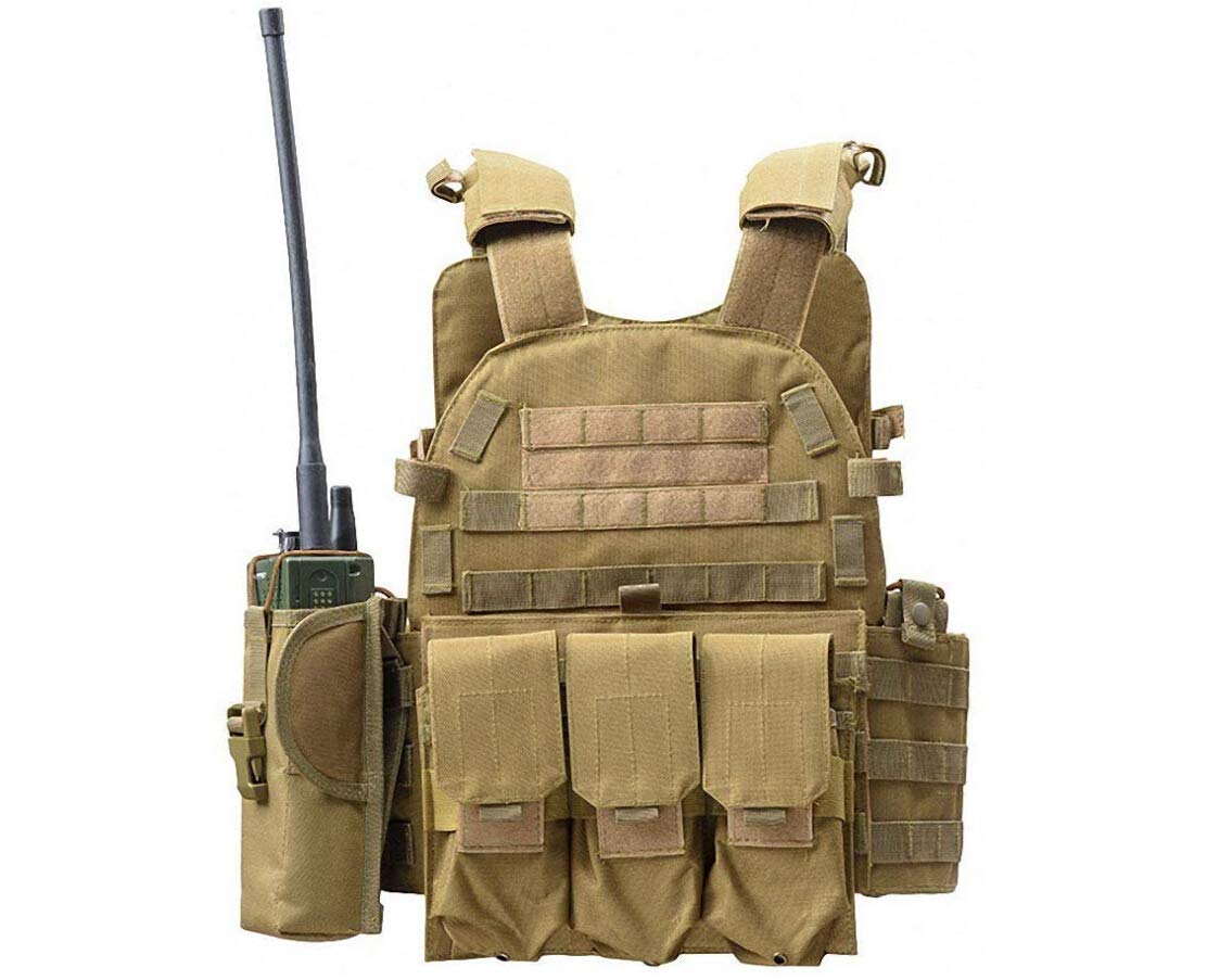 Invenko Heavy Duty Tactical Molle Airsoft Vest Paintball Hungting Combat Soft Vest