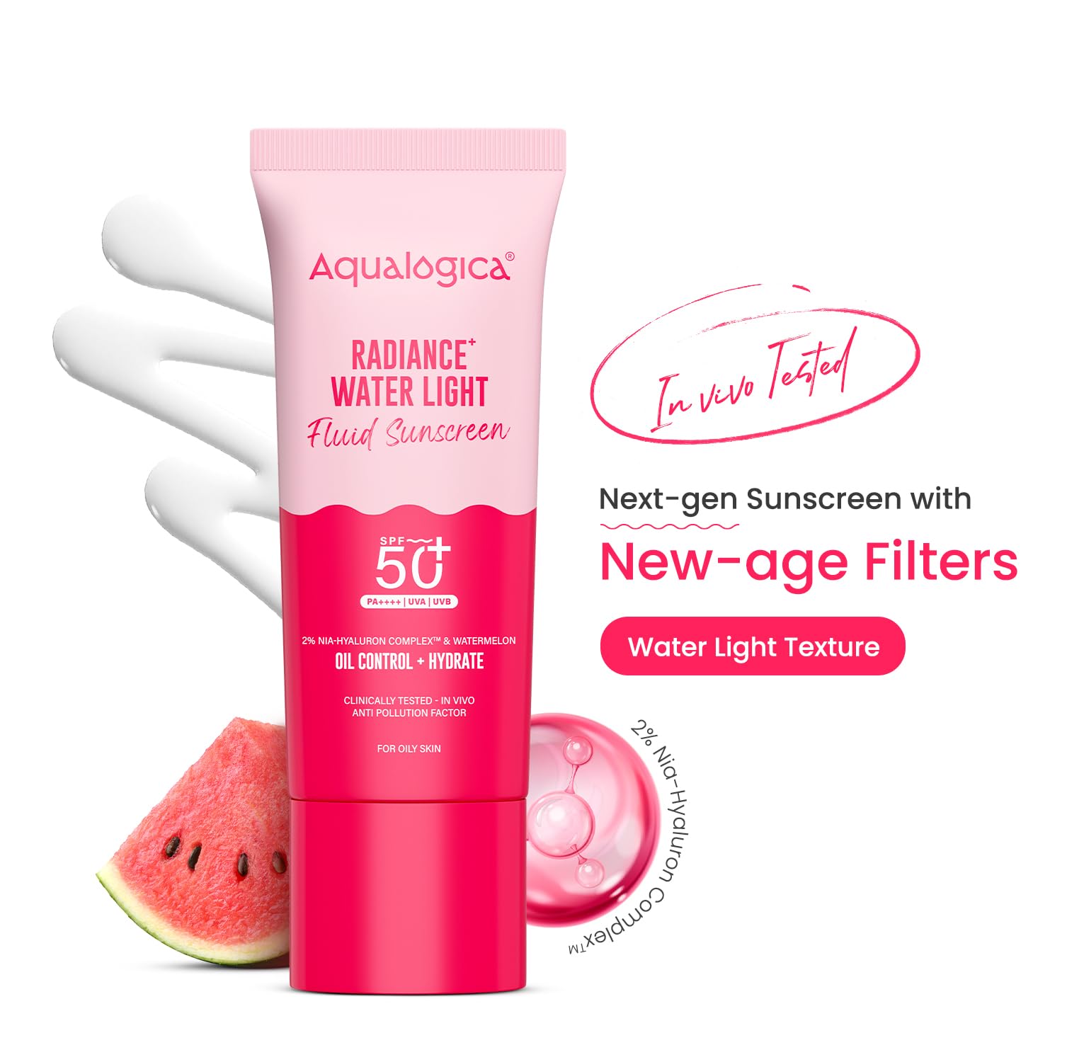 Aqualogica Radiance+ Sunscreen - SPF 50+ PA++++ -2 Aqualogica Radiance+ Sunscreen - SPF 50+ PA++++ -2