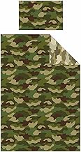 Price Right Home Army Camouflage Green Kids/Teens Bedroom Range - Duvet Cover Set, Fitted Sheet Set & Curtains Available (Single Duvet Cover Set)