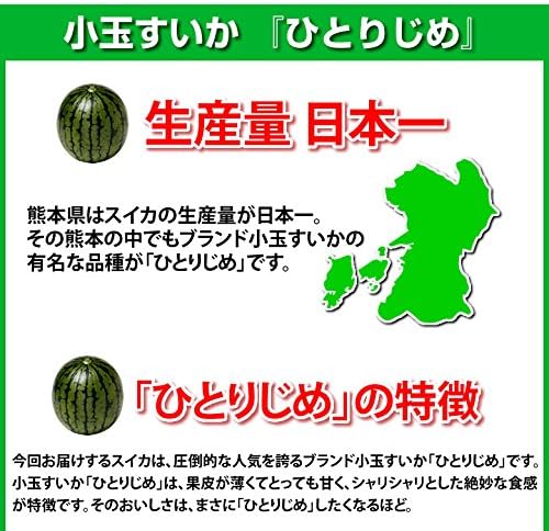 すいか 小玉すいか ひとりじめ 秀品2玉 約3kg 熊本県産 スイカ 西瓜 フルーツ お取り寄せ