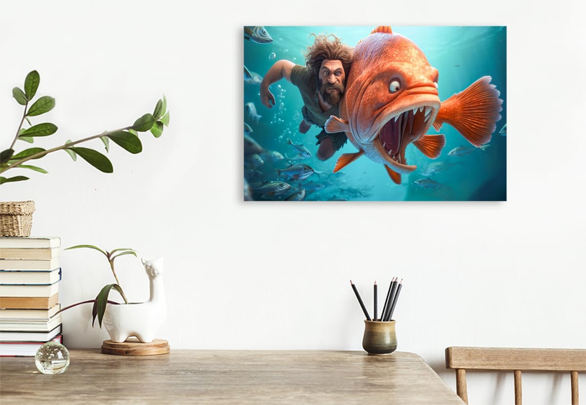 CALVENDO Premium Textil-Leinwand 75 x 50 cm Querformat Beim Wettschwimmen | Wandbild, HD-Bild auf Keilrahmen, Wanddekoration, Kunstdruck von Dirk Meutzner