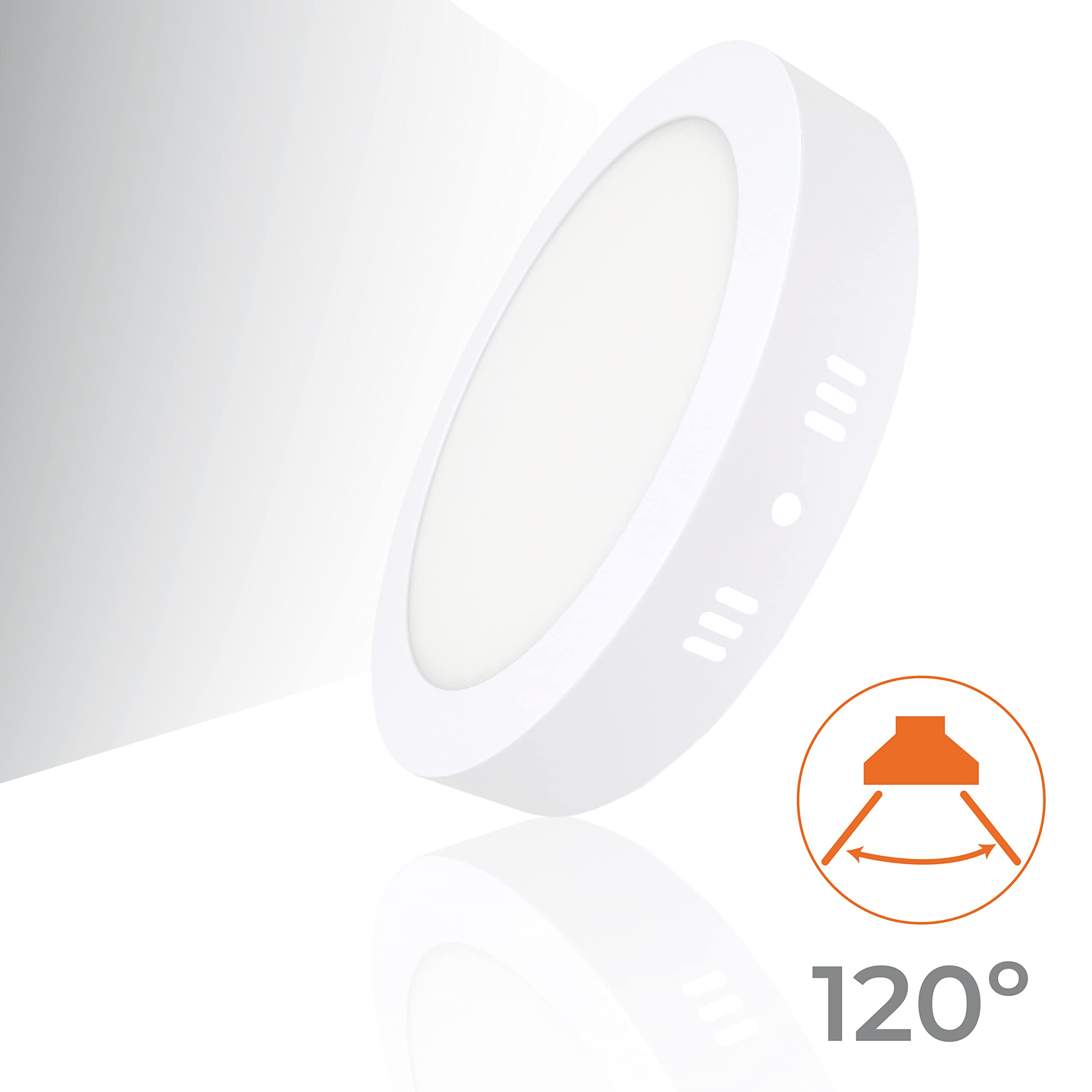 LED ATOMANT 5x Plafon LED Superficie 220mm 28W Color Luz Fria 2500lm | Color Blanco Frio 6500K