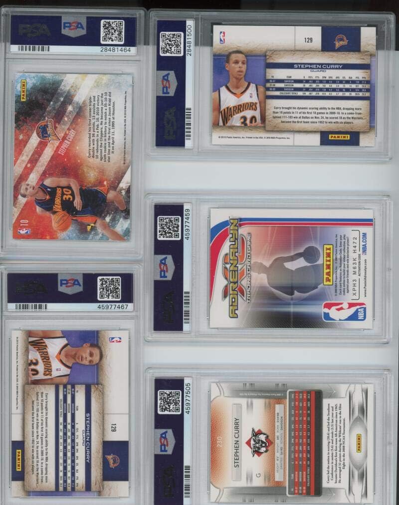 2009-10 Panini Absolute Memorabilia Star Gazing Stephen Curry ROOKIE RC PSA 8 Graded NBA Basketball Card Steph Stef