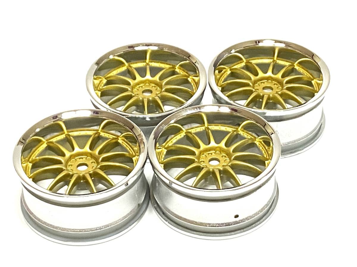 Amazon.co.jp: 1/10ツーリングカー用 深リム ゴールド ホイール4本