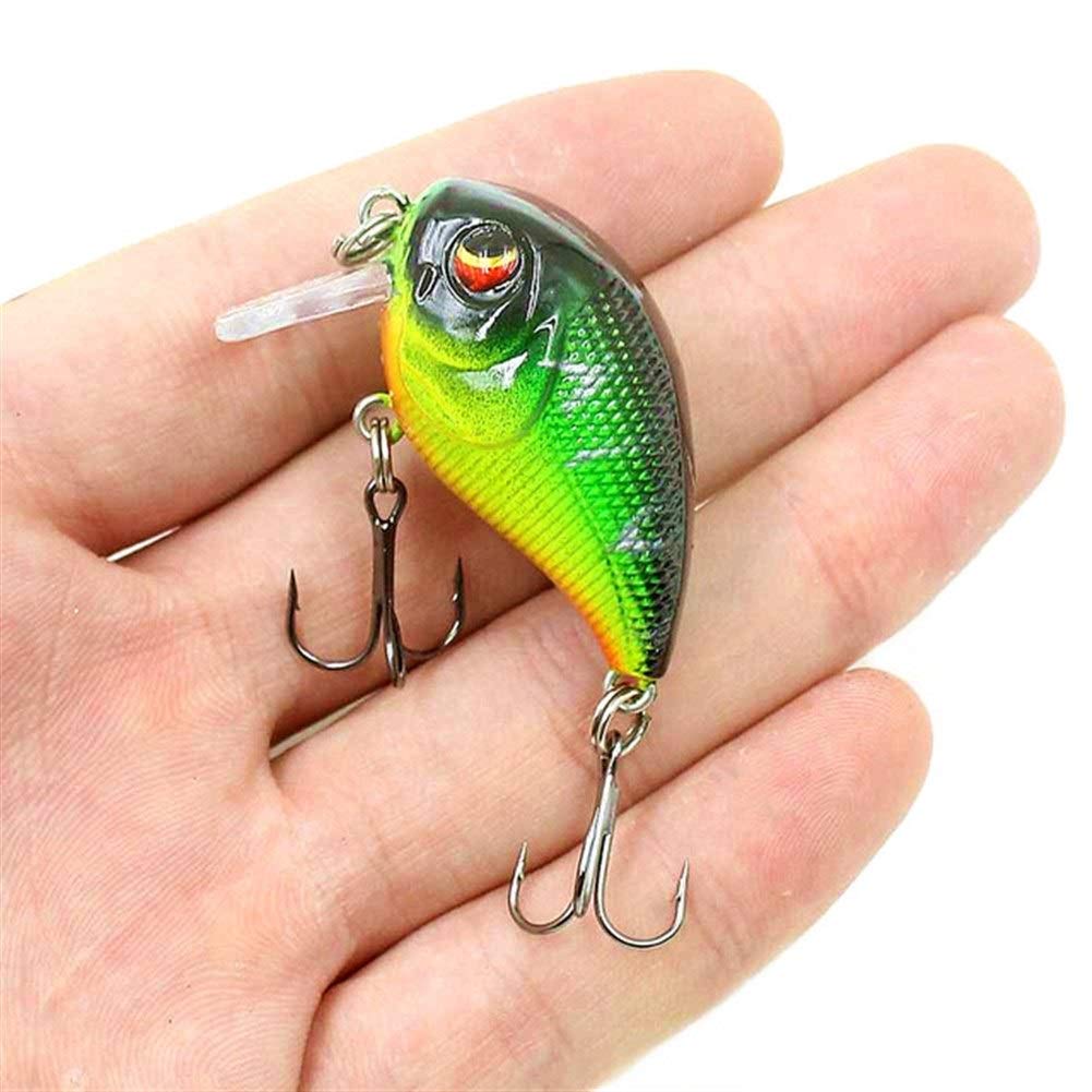 Esche da Pesca morbide, Esche da Pesca 1pc Galleggiante Crankbait Esca da Pesca 5.5cm 8.4g Isca plastica Artificiale Esca Dura Pesca Wobblers spigola Trota Pesca alla Carpa
