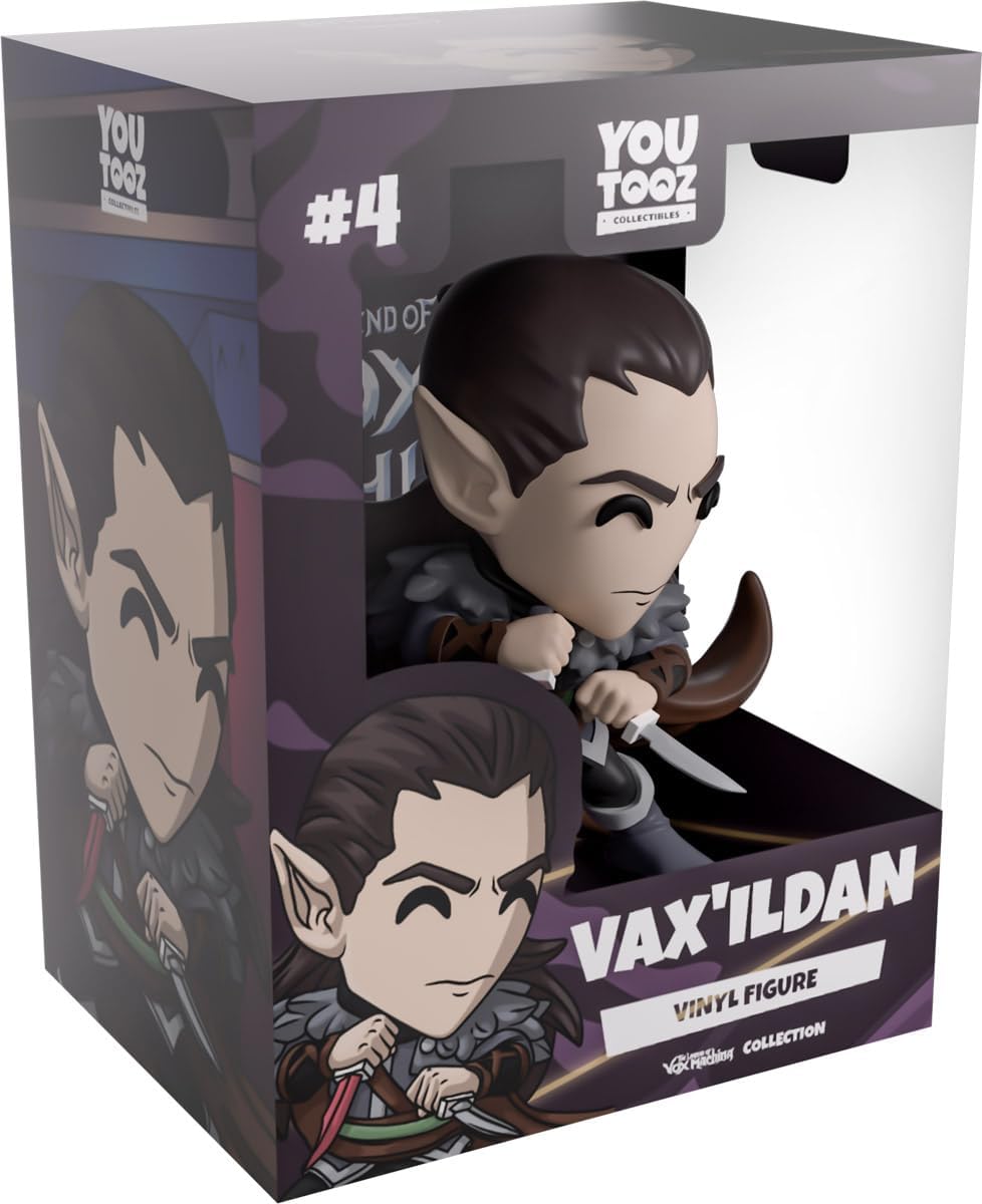 Youtooz Vax'Ildan 4" Vinyl Figure - Collectible Vax'lldan Action Figure from Vox Machina