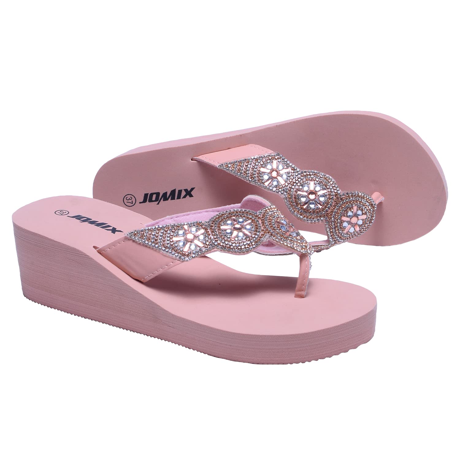JOMIX Infradito Donna Eleganti Ciabatte Zeppa Casa Mare Piscina