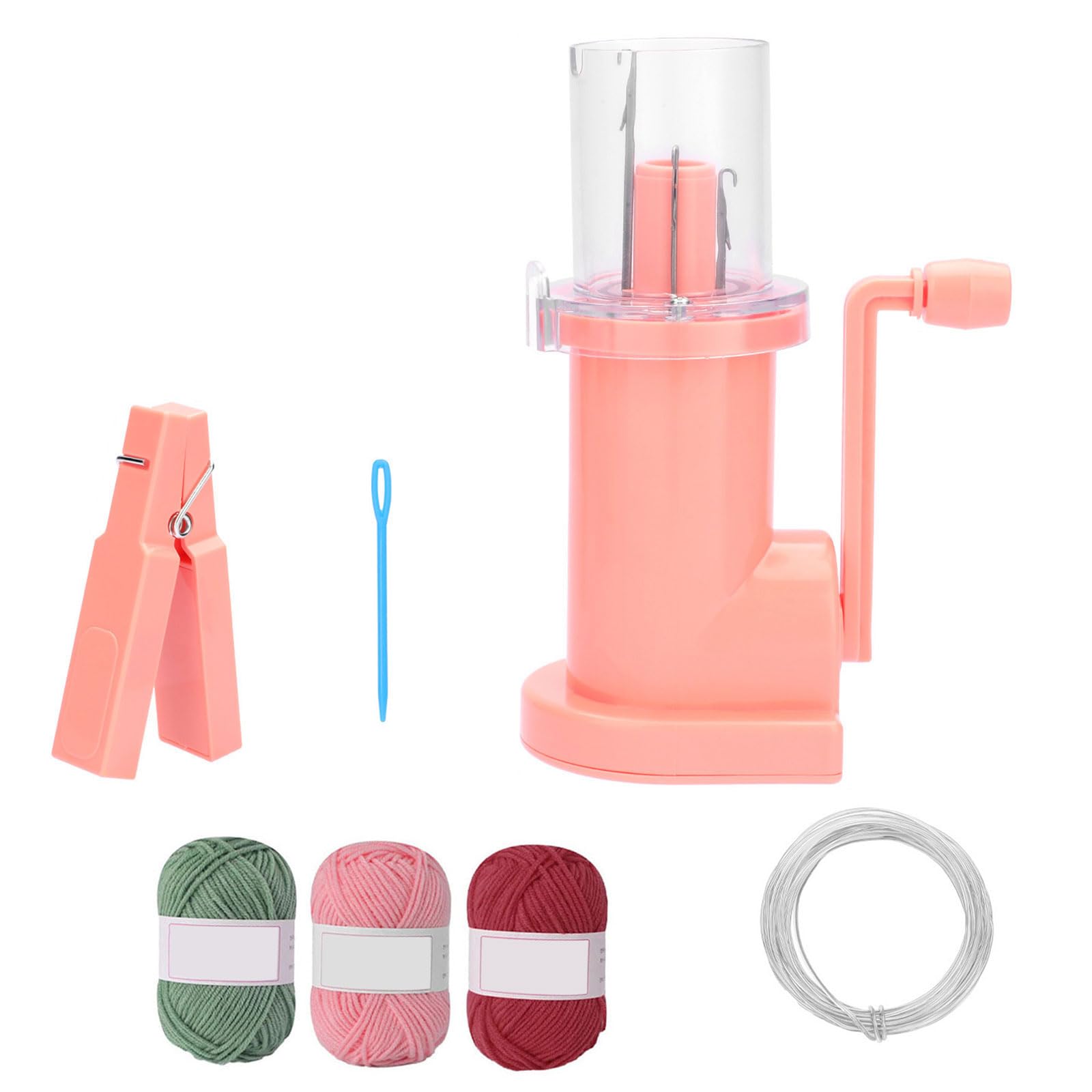 GMBYLBY Cord Knitter Machine Knitting Mill with Yarn Needle Cord Hand Operated Knitting Bracelets Weaving Tool Professional Hand Weaving Device