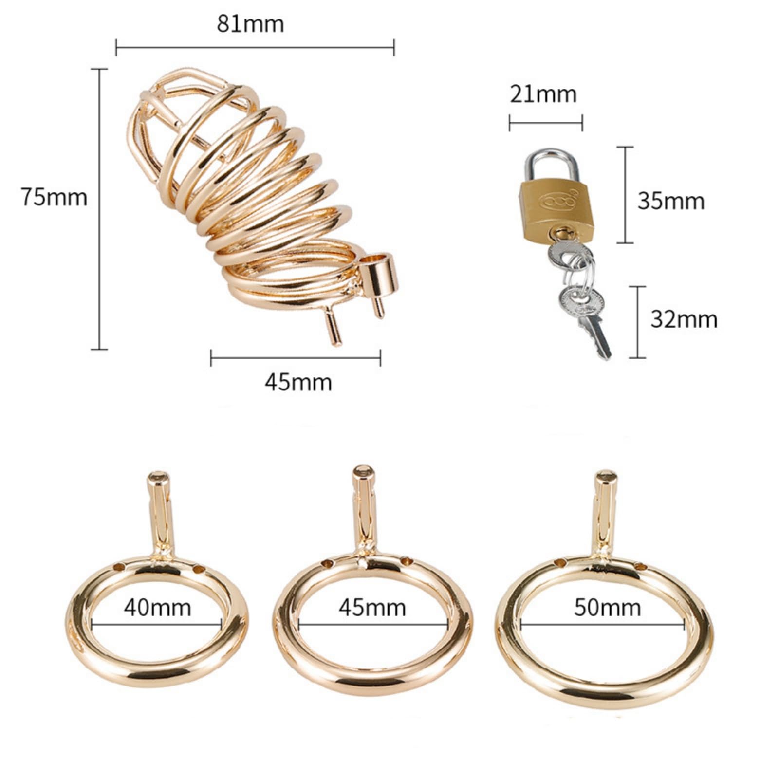 Hdynasty Oro Men's Metal Stainless Steel Locking Fitness Device Alternative Exercise Equipment (40 mm / 45 mm / 50 mm)