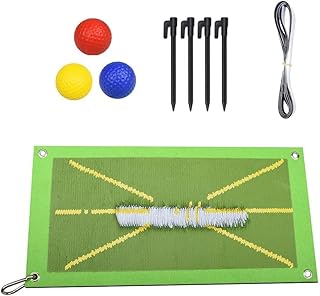 K.KIECHEL Golf Training Mat for Swing Detection Batting,2023 New Golf Divot Mat Analysis Swing Path and Correct Hitting Posture Golf Practice Swing Mat, Green, 50x25cm