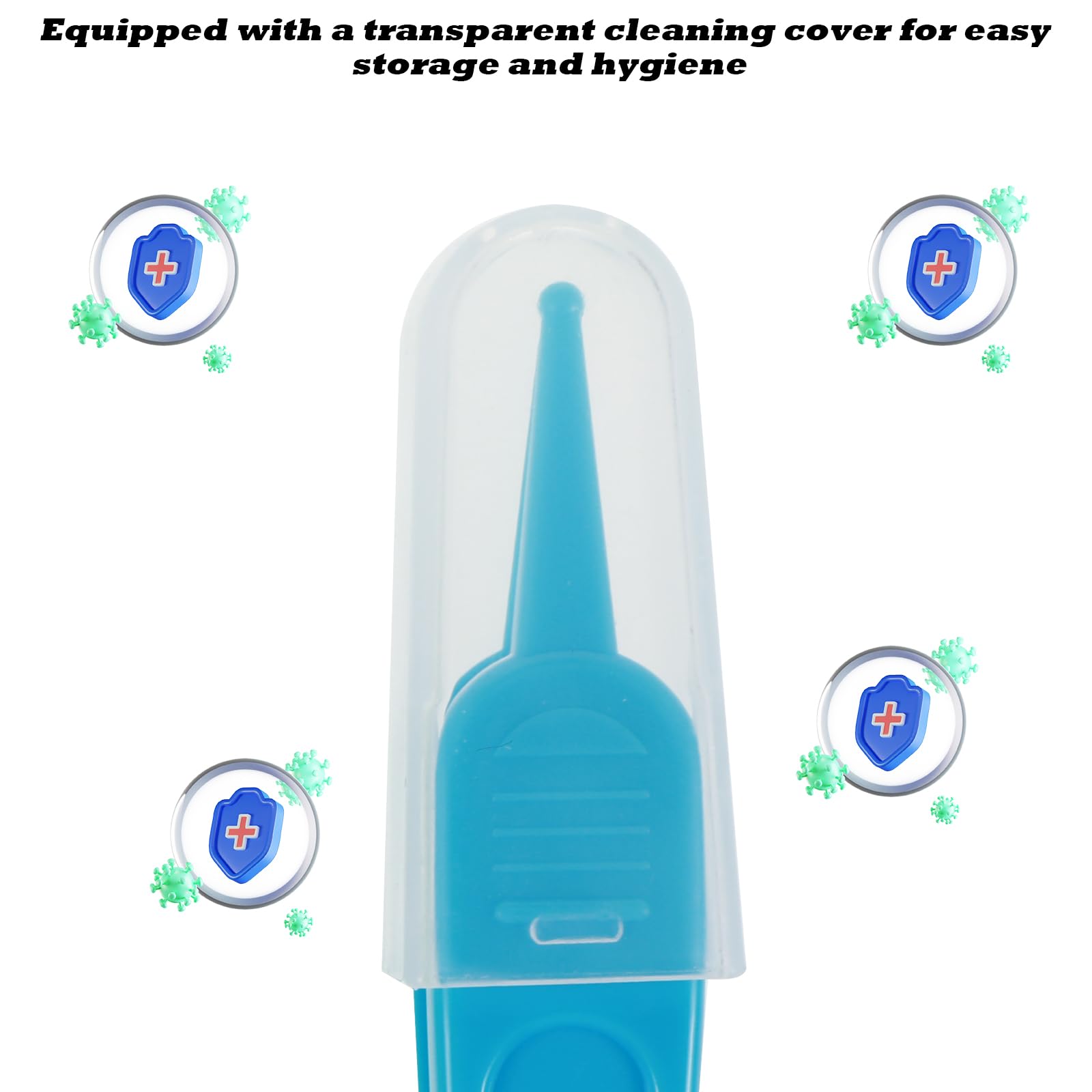 Lot de 5 pinces de nettoyage du nez, 5 couleurs pour bébé avec tête ronde, pince efficace pour nettoyer les oreilles, le nombril