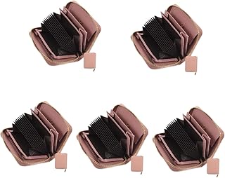 STOBOK 5 Peças Carteira Pequena Carteira Bolsa Porta-Cartões De Couro Porta-Bolsas De Couro Porta-Moedas Porta-Moedas Porta-Cartões De Crédito Porta-Cartões Delicado Organizador De