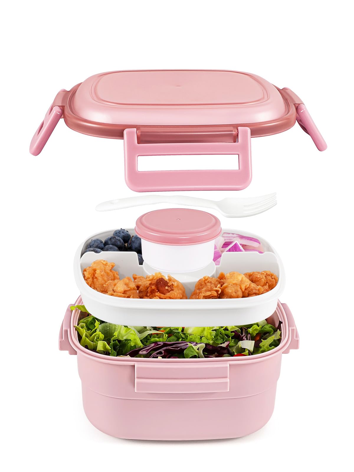 Salad Container for Lunch - 55 oz Salad Bowl