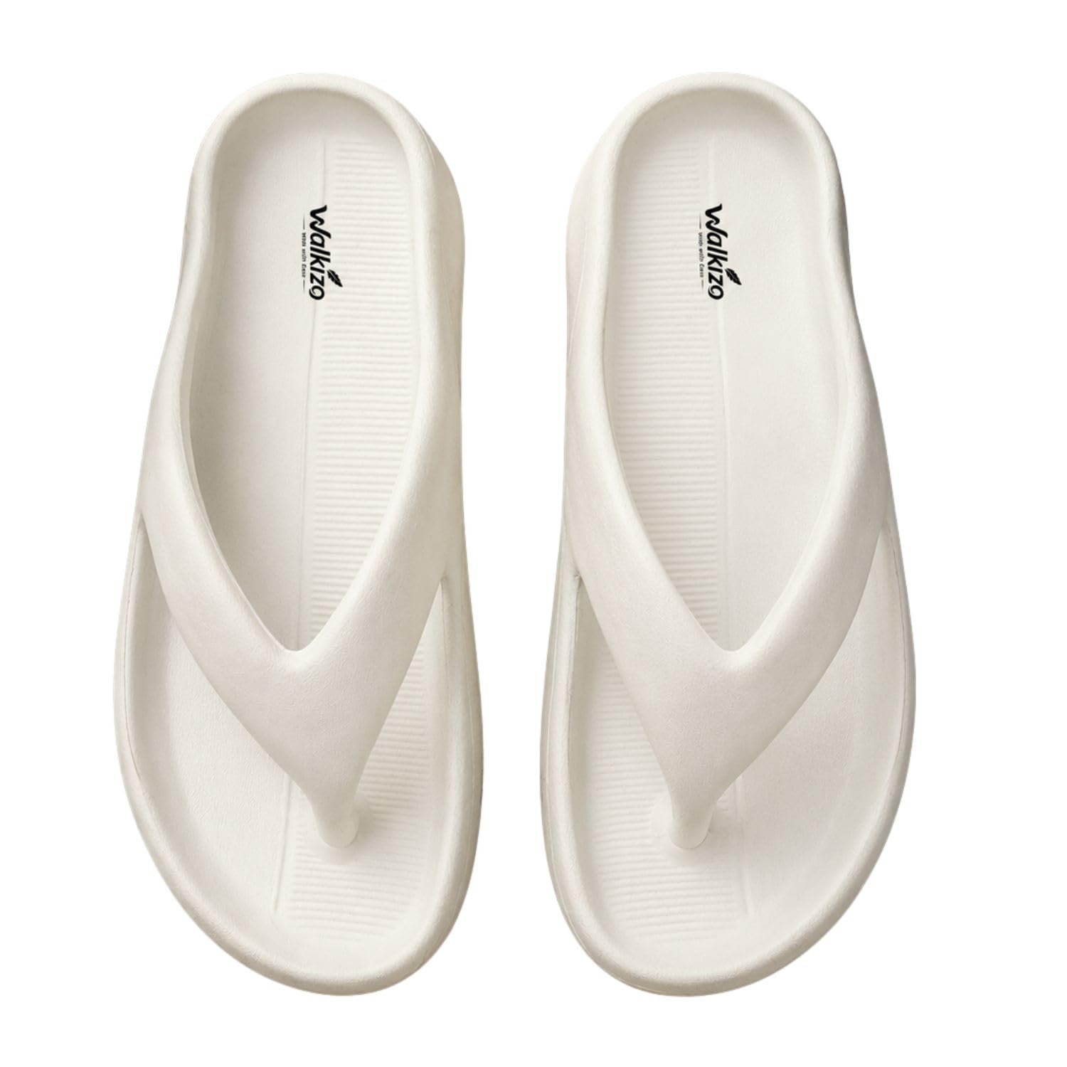 Unisex Lightweight Flip Flops with EVA Sole, Black-picture-43