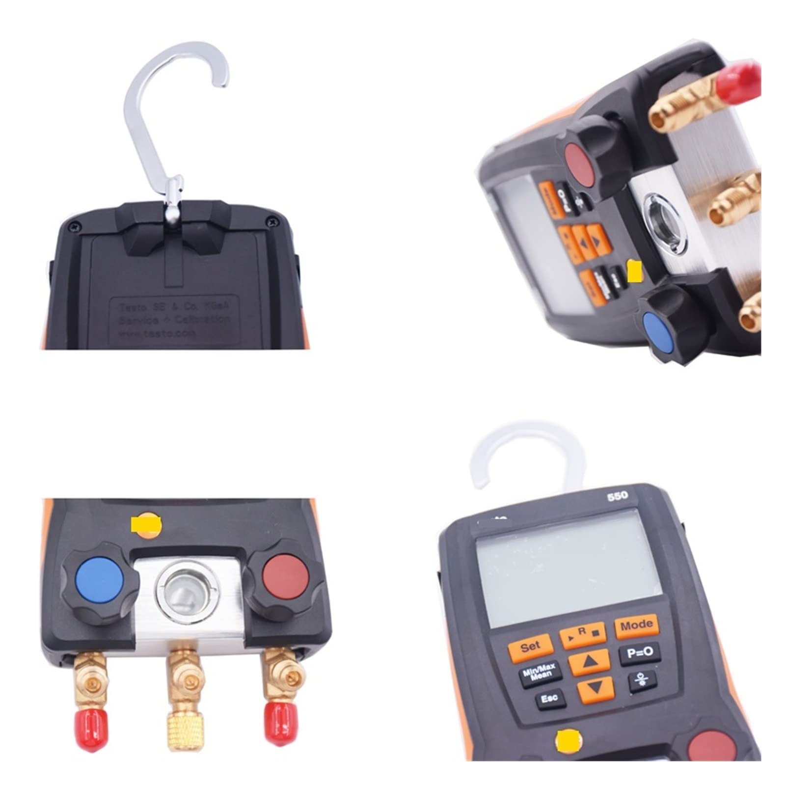 Medidor De Colector Digital, Refrigeración Gasible de vacío Kit Digital Manifold Air acondicionamiento for refrigeración Tester de temperatura de presión de vacío Para DiagnóSticos De Hvac Y Refrigera