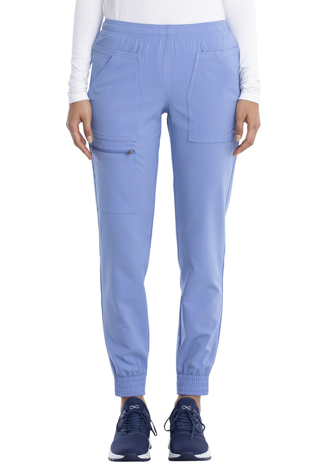 Cherokee Women's Ciel Mid Rise Tapered Leg Jogger Scrubs Pant, 5X-Large Plus