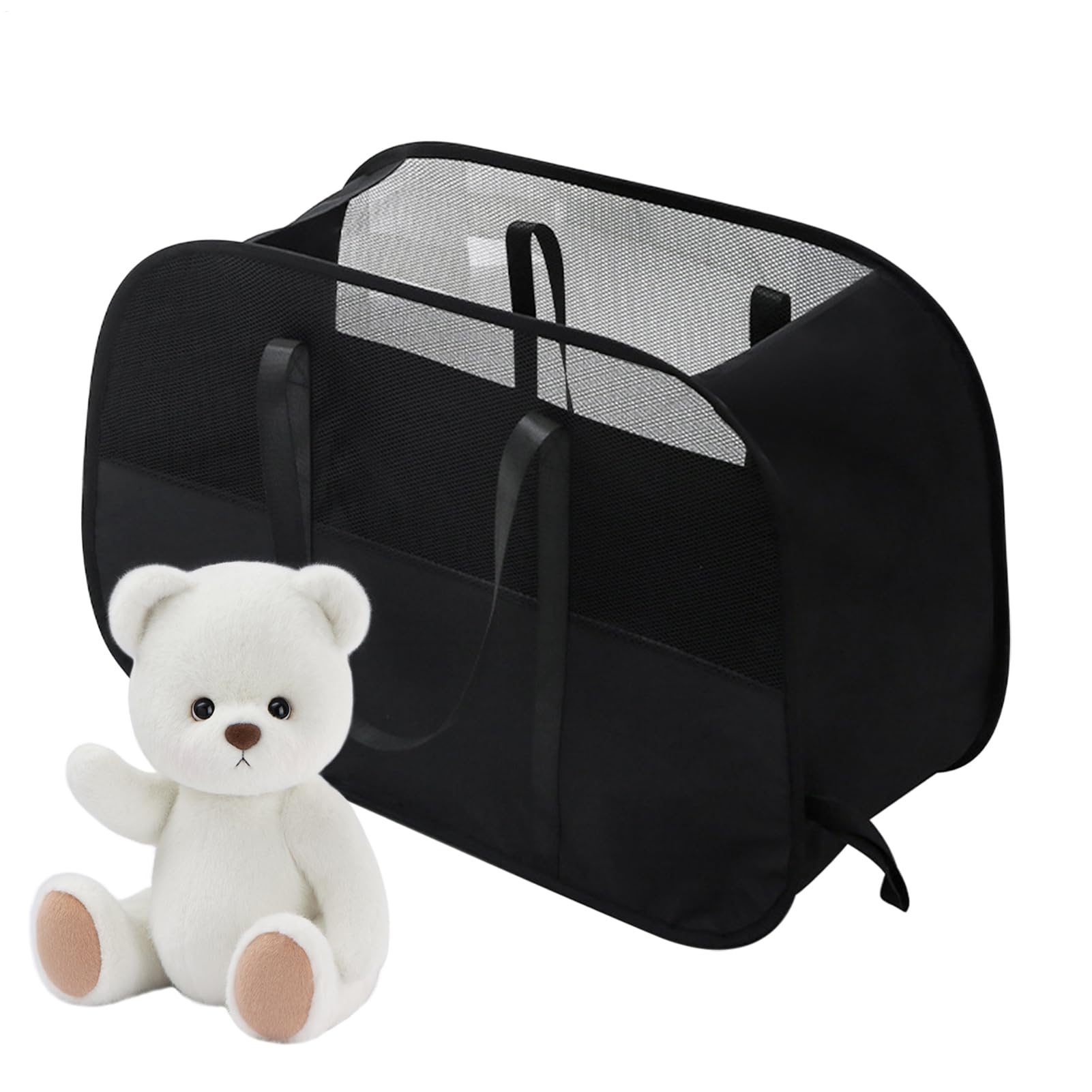 Panier à linge en maille pliable et portable pour ranger les vêtements