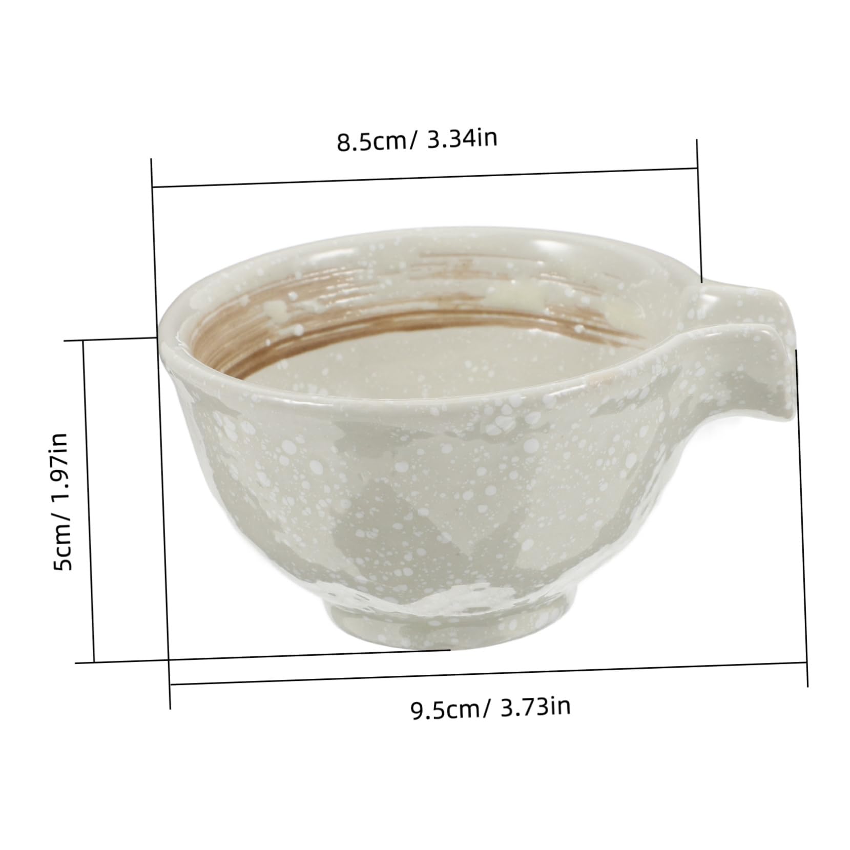 Cabilock Ceramic Dipping Sauce Bowls Ceramic Flat Pasta Bowls Seasoning Dishes Vinegar Sauce Dishes Japanese Style Dinnerware