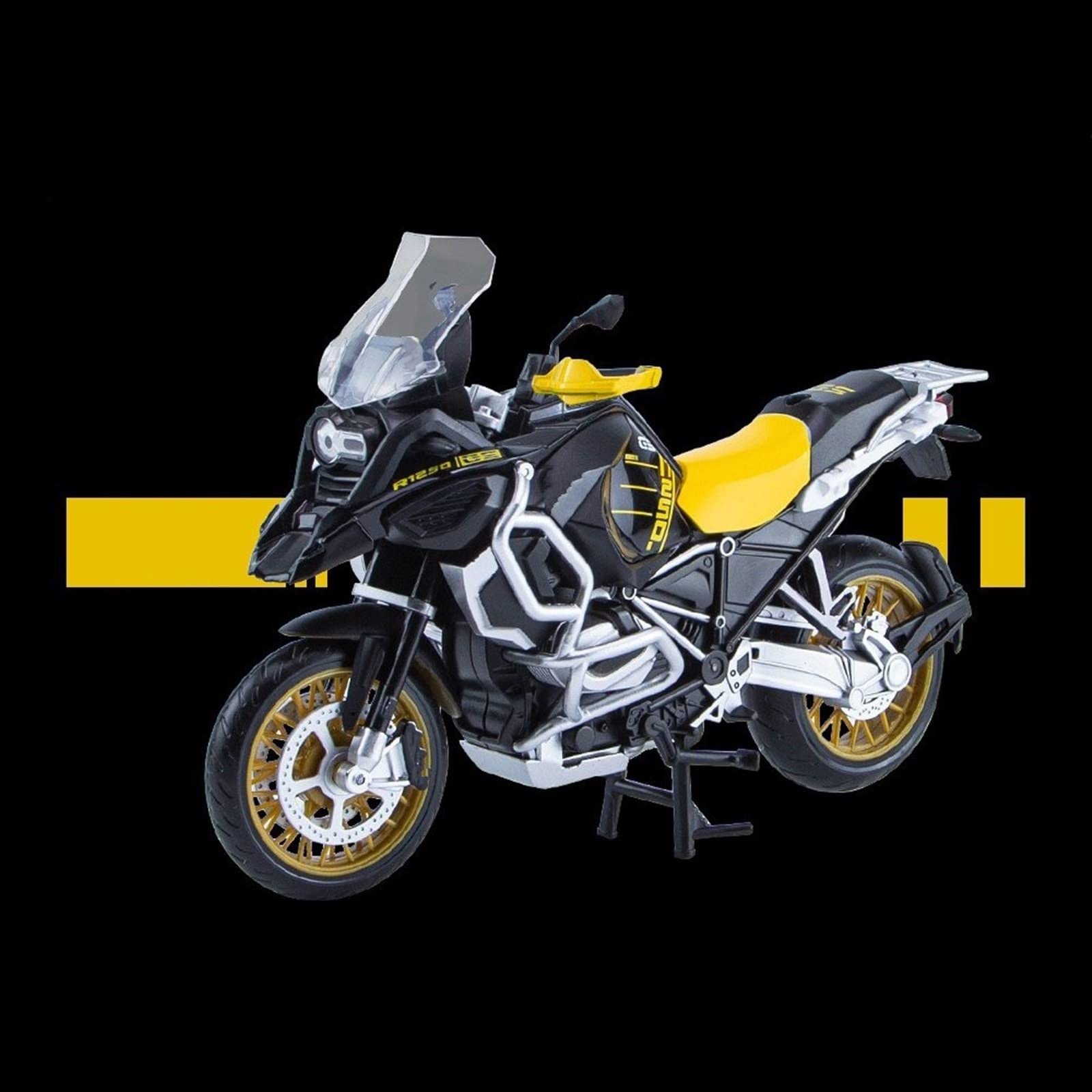SEYXF Motorbike Toy 1:12 Scale for BMW R1250 GS Alloy Motorcycle Model Light & Sound Effect Diecast Boys Birthday Gift Collection