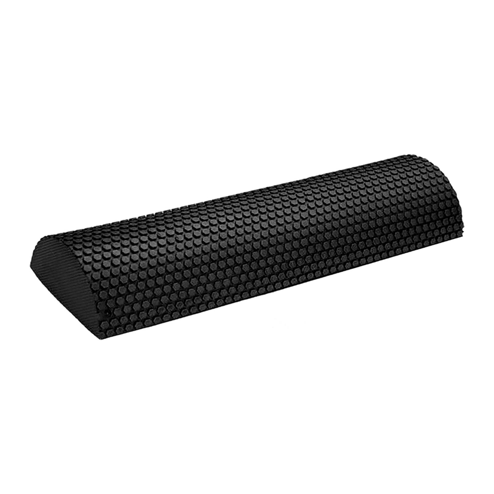 Half Foam Roller Deep Release Restoration Equipment Muscle Massager Half Foam Roller for Physical Massage for Gym, Black 45cm