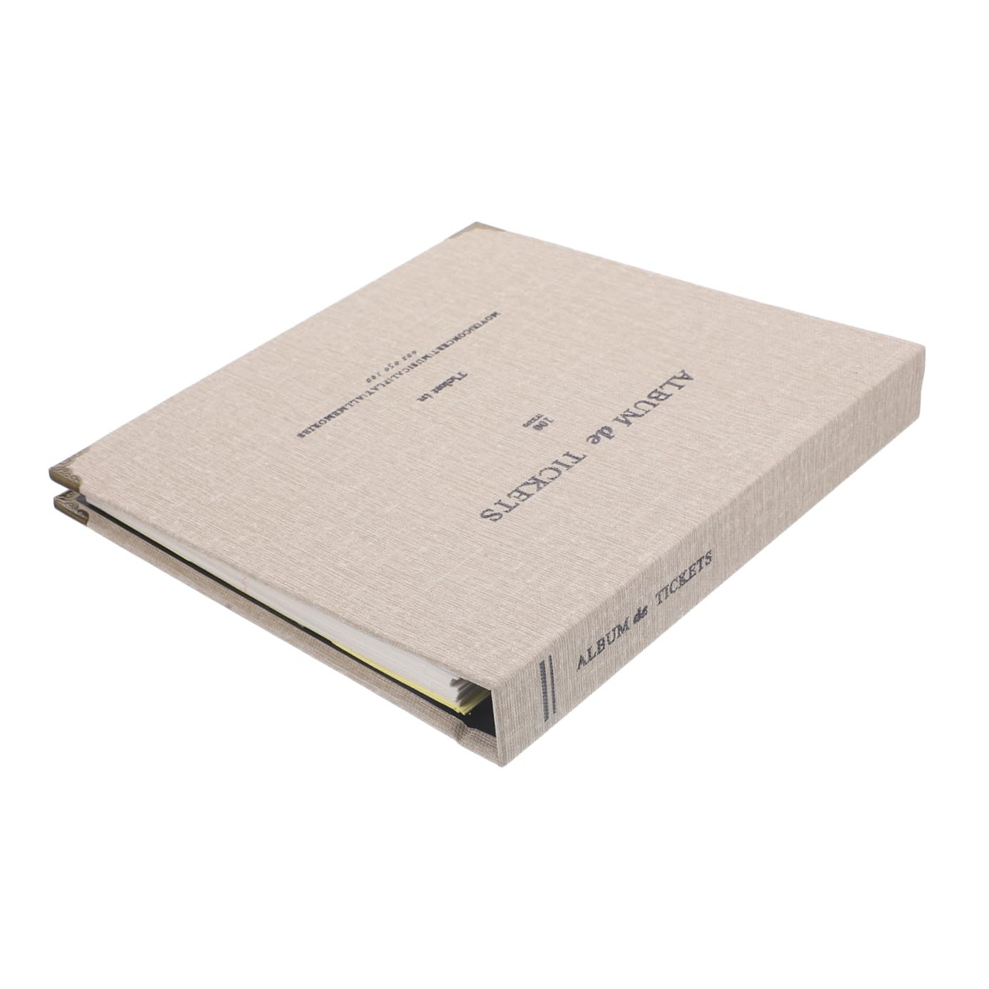 Album de rangement de billets en papier carnet pratique pour collectionner tickets et souvenirs