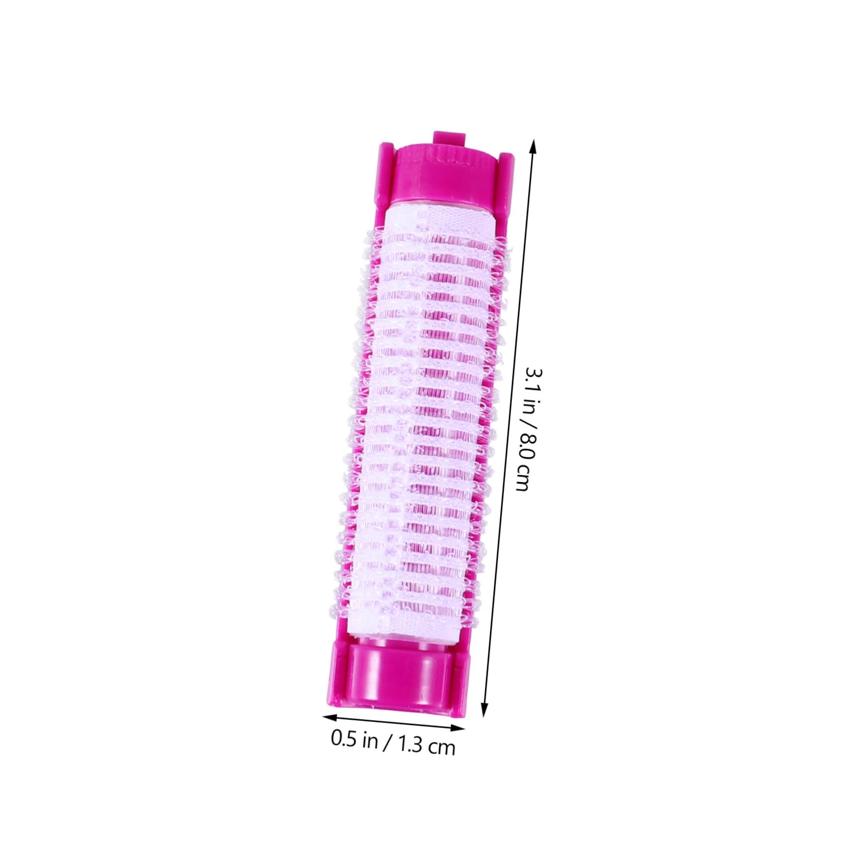 Rodillos para Rizar el Cabello 20 Piezas, Herramientas Ligeras de Abs que No Dañan el Pelo, Ideales para Uso en Casa y Viaje, Rizadores Portátiles Púrpura