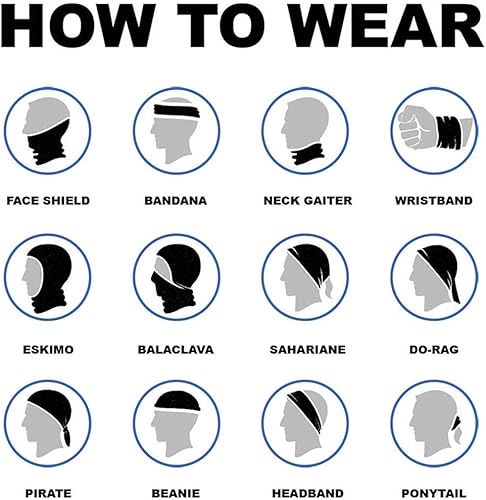 Miniatura 7 de MIRKOO Máscara facial de tubo sin costuras transpirable 3D, a prueba de polvo, a prueba de viento, protección UV, motocicleta, bicicleta, ATV