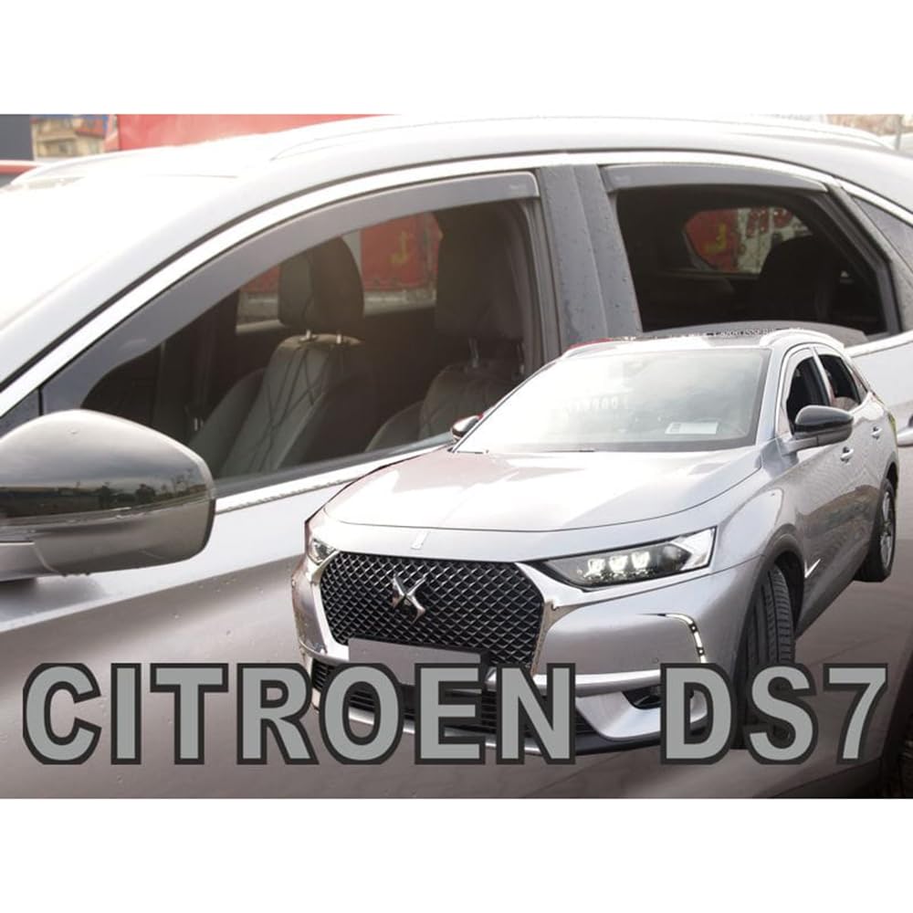 Car Lux AR06959-1 Kit de déflecteurs d'air ou de pare-brise avant et arrière pour DS 7 Crossback à partir de 2018