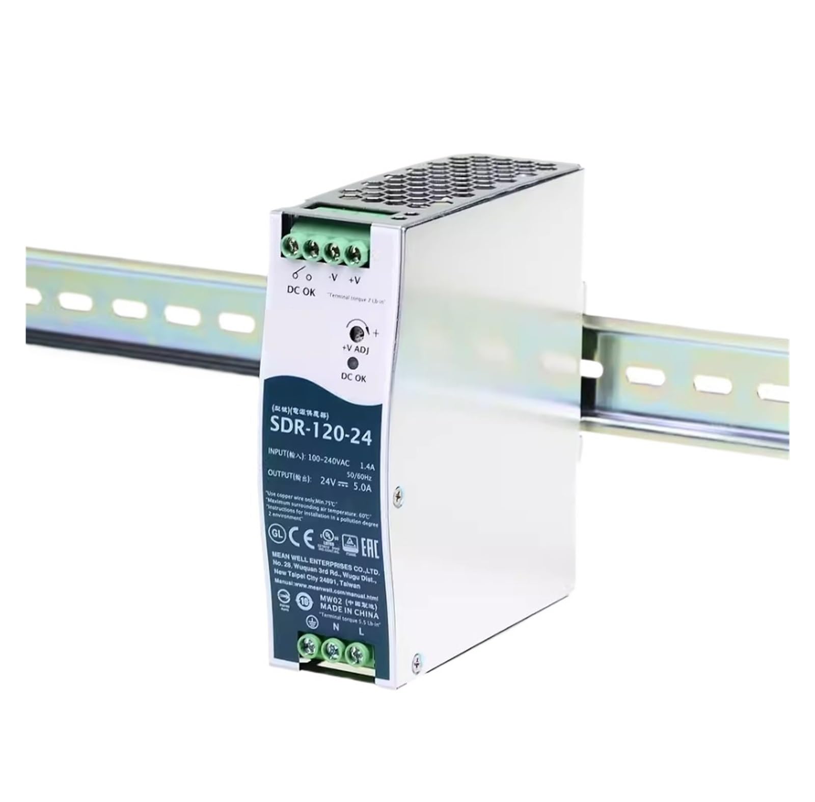 BRODEFUP 120W Single Output PFC Function SDR-120 SDR-120-12 SDR-120-24 SDR-120-48(SDR-120-48V)