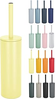 ESCOBILLA DE BAÑO SPIRELLA CON SOPORTE DE ACERO INOXIDABLE AKIRA AMARILLO MATE