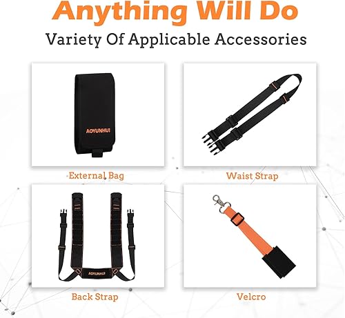 Miniatura 5 de AOYUNHUI Bolsa de pecho para hombres y mujeres, bolsa de viaje portátil para dron, resistente al agua, riñonera táctica para hombres, bolsa de