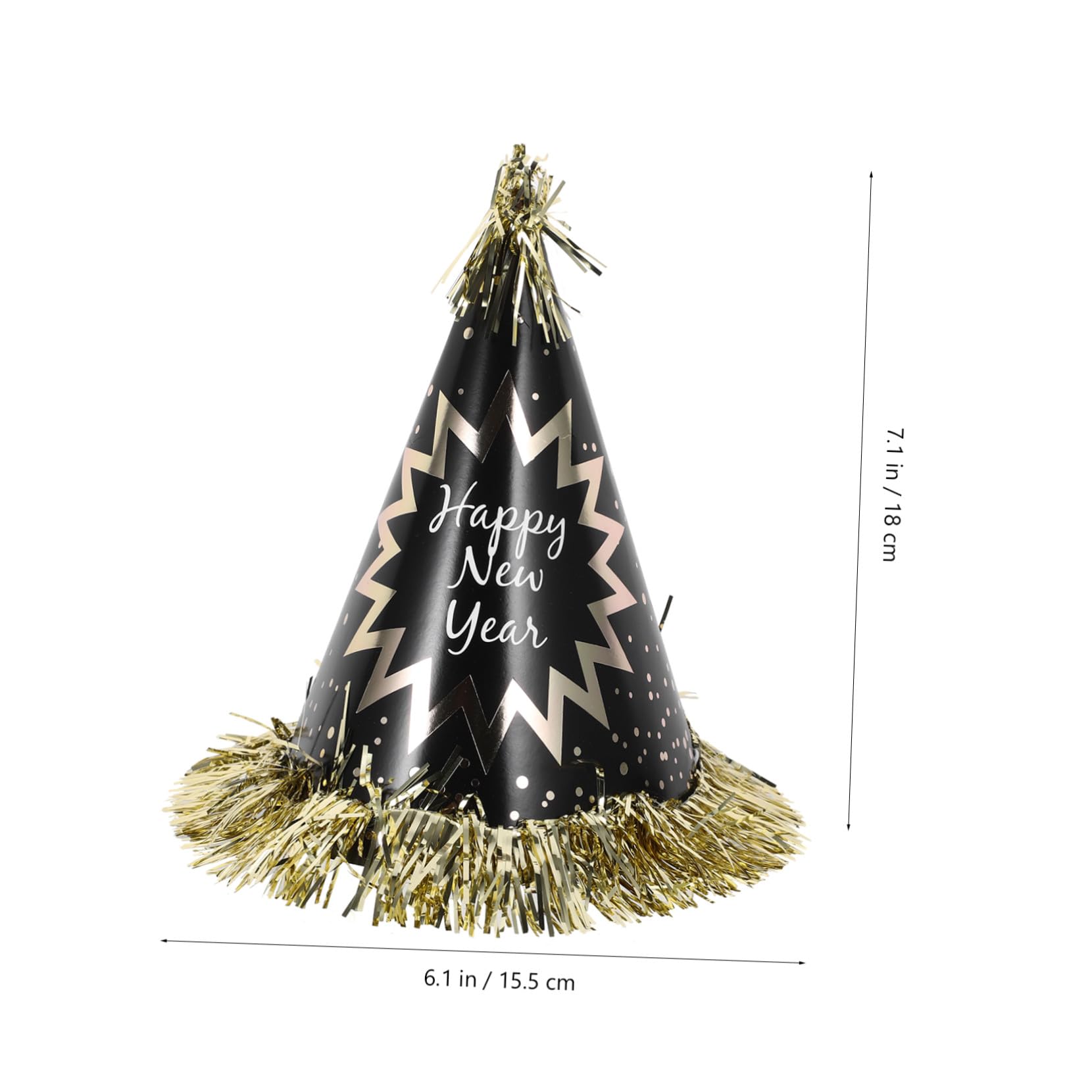Neujahr Partyset mit Beaded Necklace Papierhüten Stirnband und Krachmachern Leichte Silvester Deko für Erwachsene Wiederverwendbares Material Perfektes Partyzubehör für