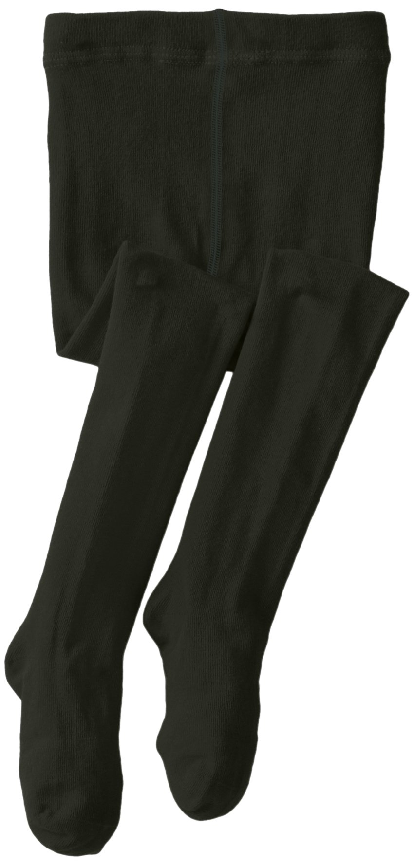 Jefferies Socks Girls Hunter ' Seamless Organic Cotton Tights - Green - 4-6 Years