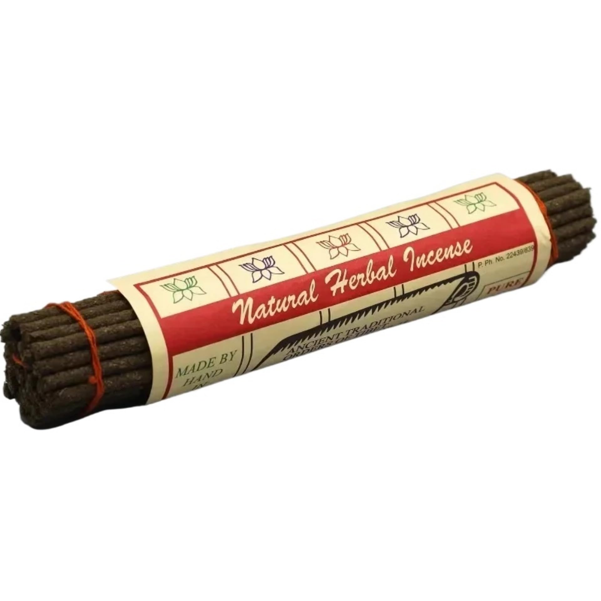 Fay Bless Nepal Pure Natural Tibetan Incense Sticks - Handmade Traditional Joss Sticks for Home, Meditation, Yoga, Relaxation & Air Purification, Ancient Recipe, Soothing Aroma (Natural plant)