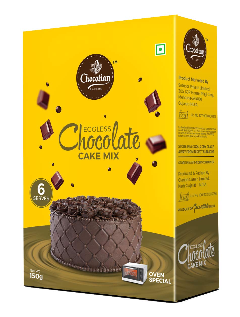 Buy Chocolian Bakers Eggless Chocolate Oven Cake Mix Powder Instant