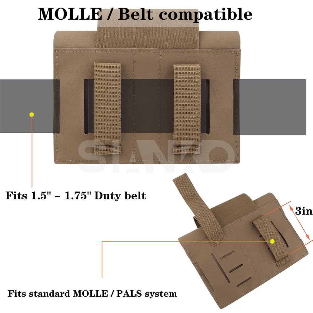 Bolsa táctica para exteriores IFAK Molle, kits de primeros auxilios, caza, airsoft, paintball, emergencia médica, liberación rápida, bolsa EMT portátil con torniquete, Tan, Talla única