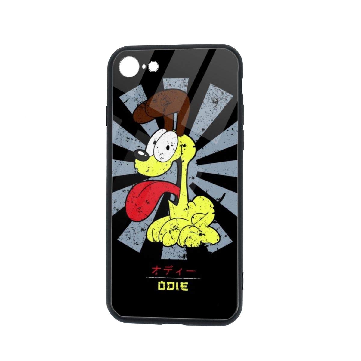 Compatible with iPhone 7/8 Case Odie Garfield Retro Japanese Pure Clear Phone Cases Cover High Impact TPU with Full HD Graphics
