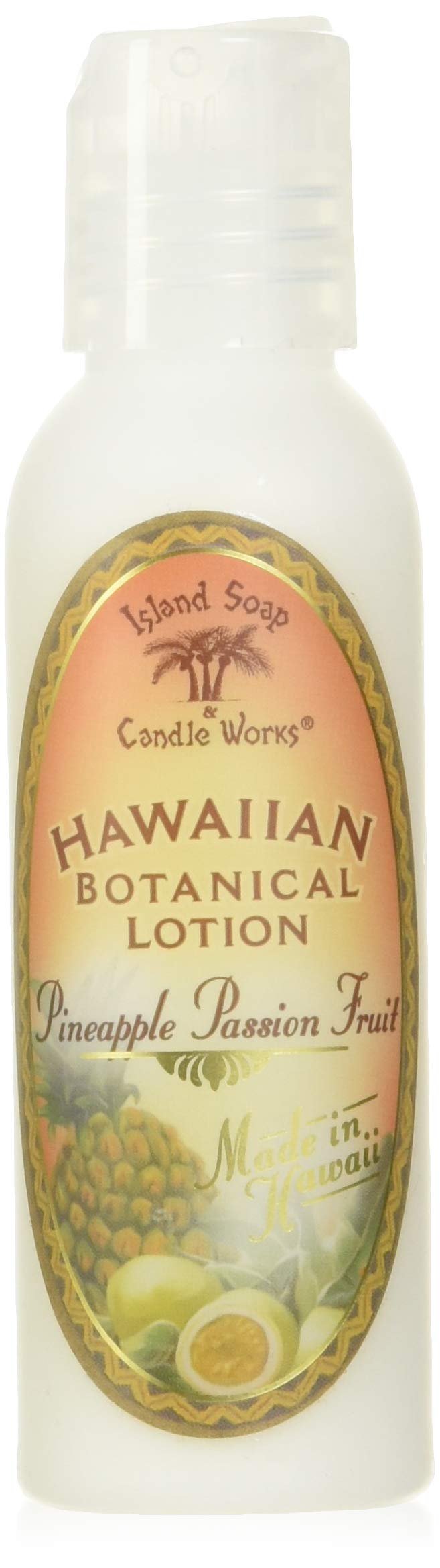 Island Soap and Candle Works Pineapple Scented Body Lotion for Men and Women, Paraben Free Body Moisturizer - Hydrating Hawaiian Skincare - Pineapple
