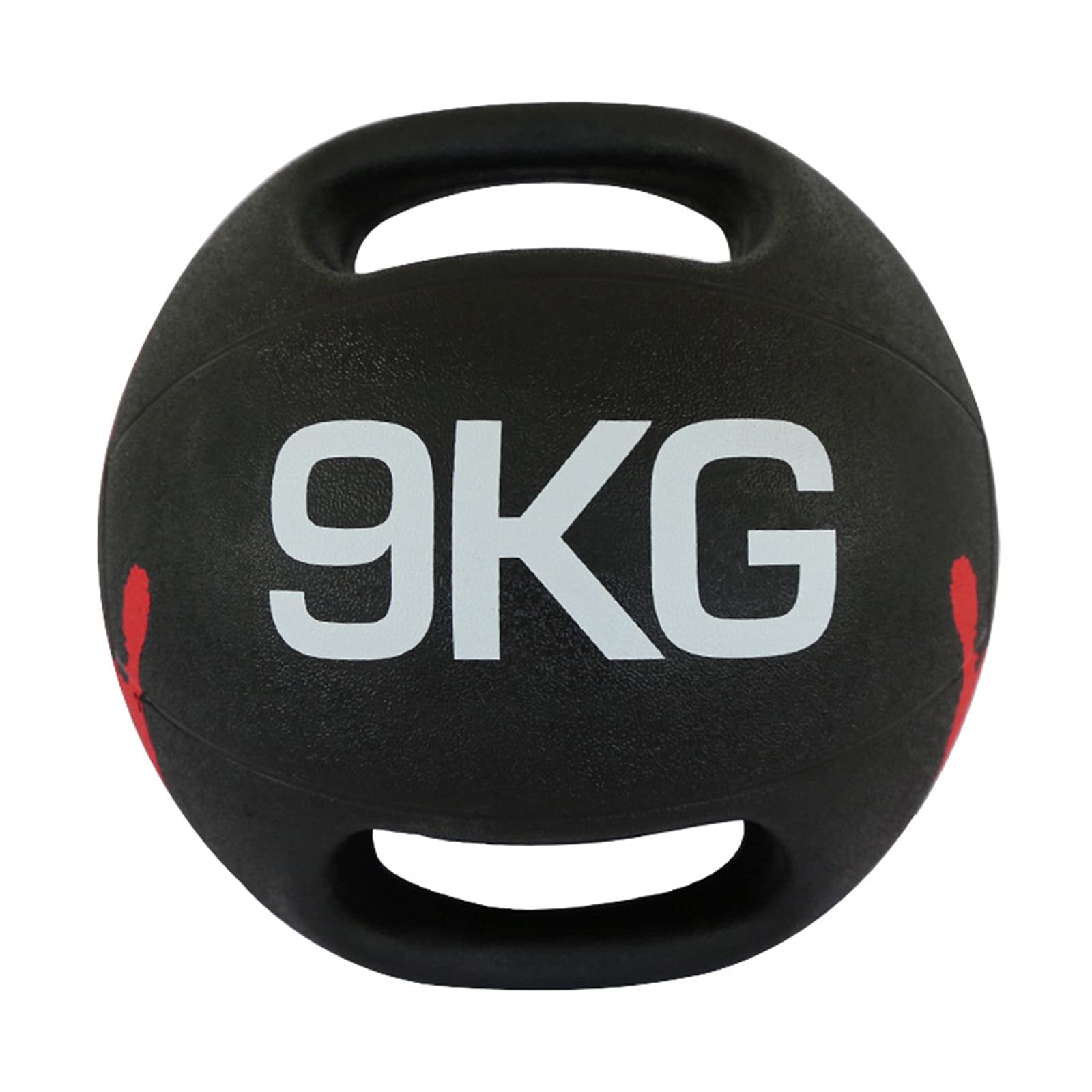 Medicine Ball Double Handle Fitness Ball, Male And Female Core Strength Training Aerobics Rubber Ball, 3kg/4kg/5kg/6kg/7kg/8kg/9kg/10kg (Size : 9kg/19.8lbs)