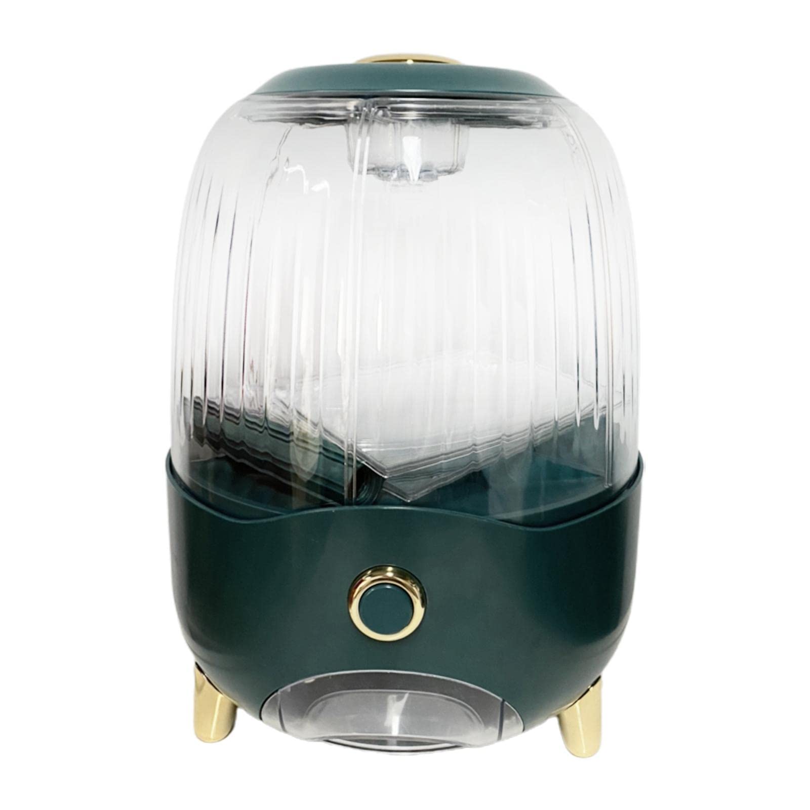 6 Compartment Rotary Rice Dispenser Dry Food Storage Containers Storage Box Green-image-30