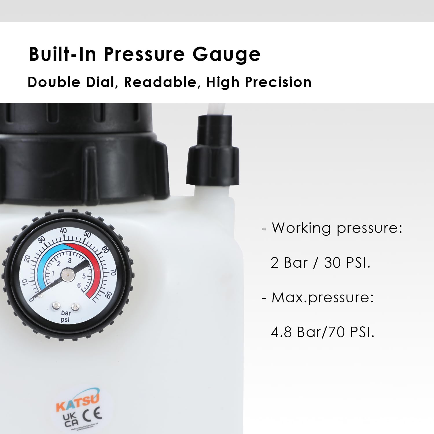 KATSU Spurgo Freni da 3L Kit di Spurgo per Liquido del Freno, Compatibile con Veicoli Europei e Sistemi ABS 450829