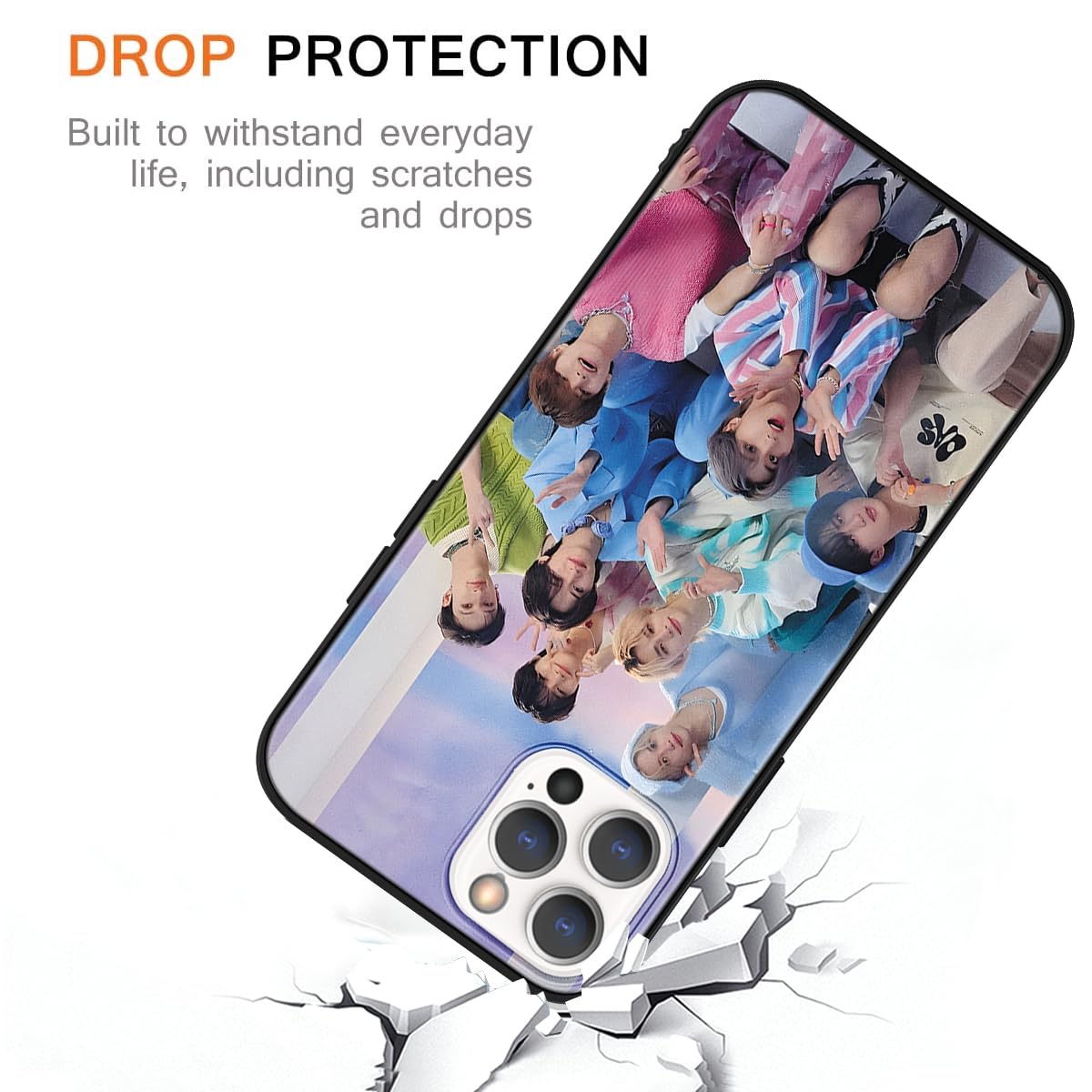 nurkorki 2 Pezzi Nero Cover per iPhone XS Max 6,5,Custodia