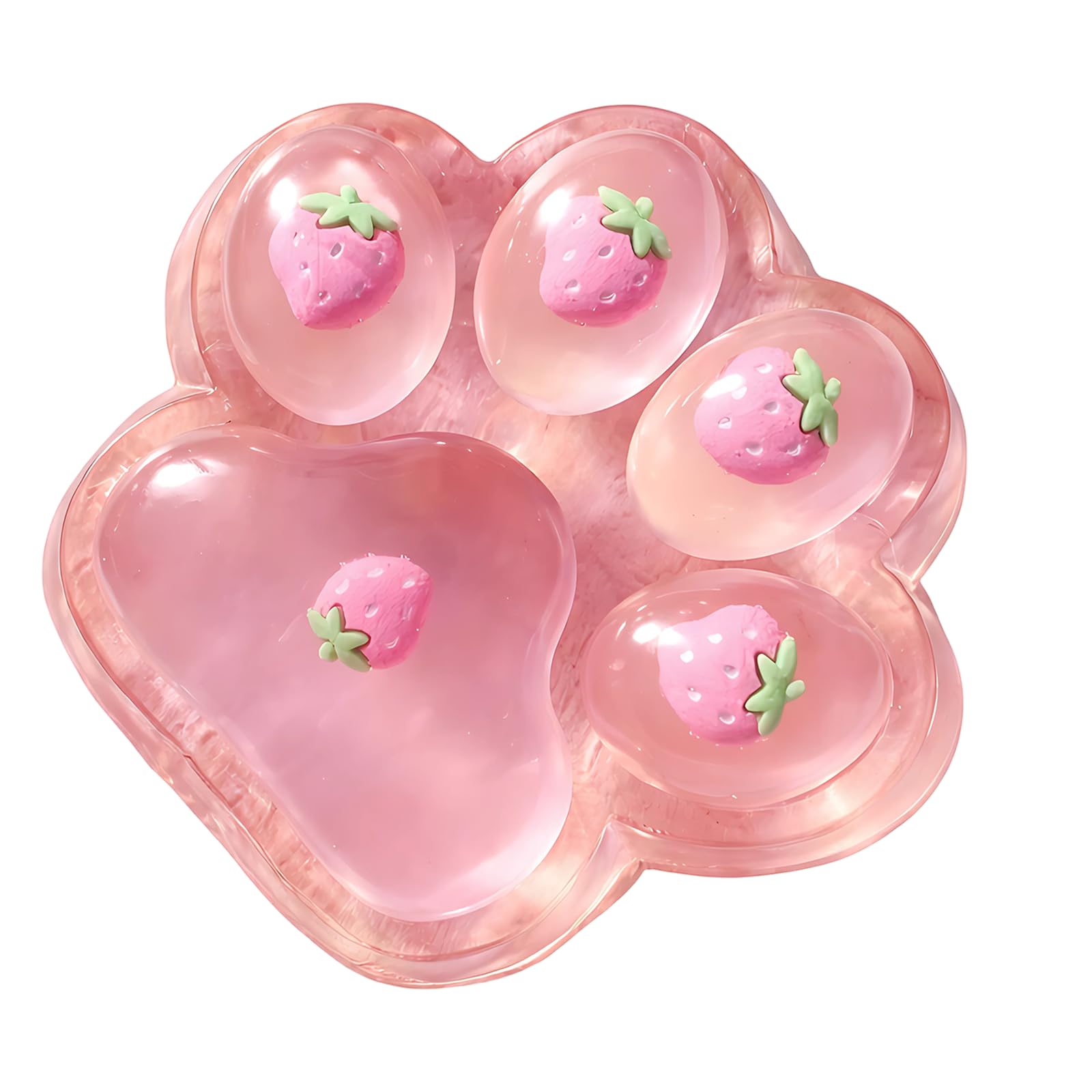 Cat Paw Squishy, Strawberry Squishy, Giant Taba Squishy Paw with Soft Texture, for Adults