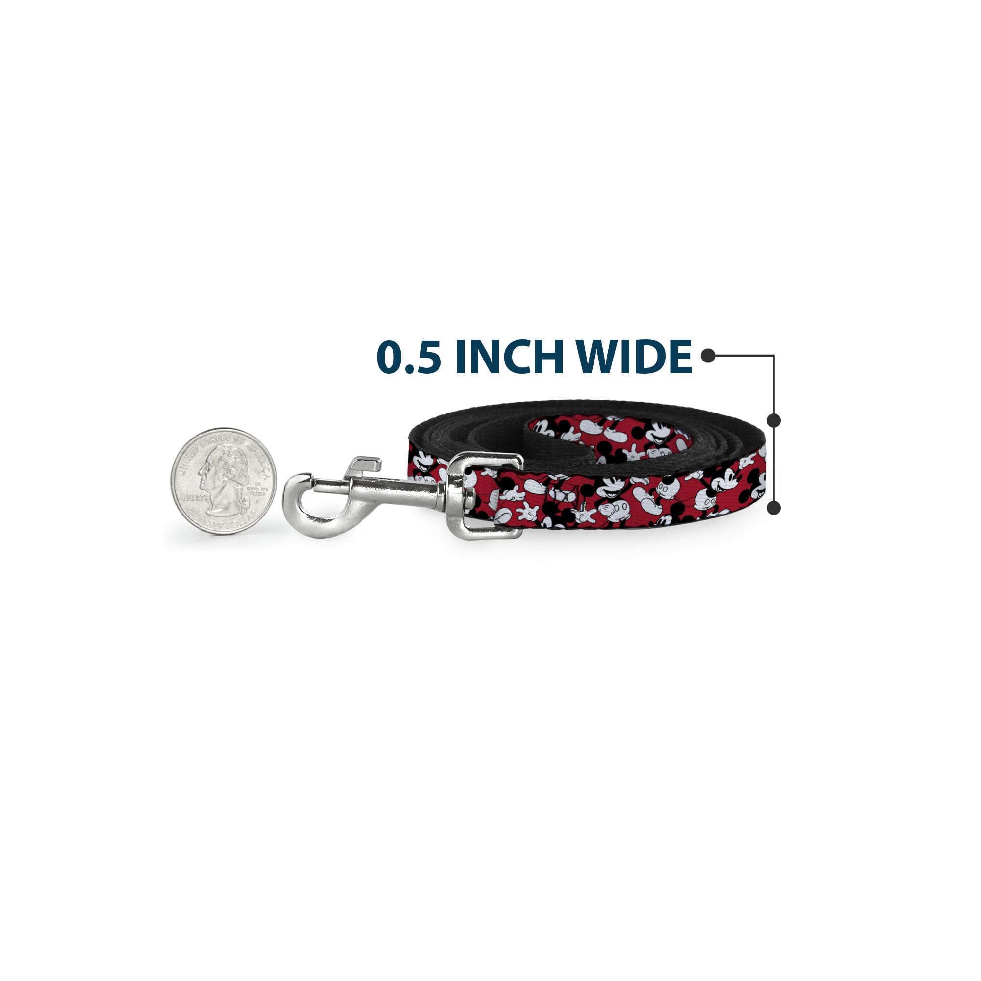 Buckle-Down Hundeleine Mit Micky Maus Design – Stylisch & Stabil Für Hunde & Katzen